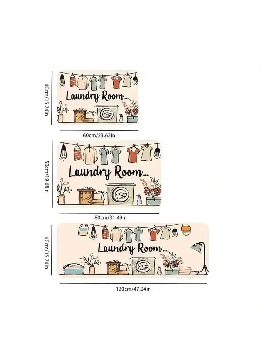 Laundry Room Mat Non-Slip Machine Washable Polyester Flannel Floor Mat For Kitchen Hallway Bathroom
Laundry Room Mat Non-Slip Machine Washable Polyester Flannel Floor Mat For Kitchen Hallway Bathroom