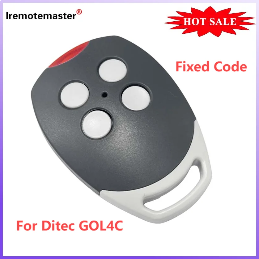 Фиксированный код для DITEC GOL4C, пульт дистанционного управления гаражными воротами, устройство открывания Gatae, 433,92 МГц, подвижный код для GOL4
Фиксированный код для DITEC GOL4C, пульт дистанционного управления гаражными воротами, устройство открывания Gatae, 433,92 МГц, подвижный код для GOL4