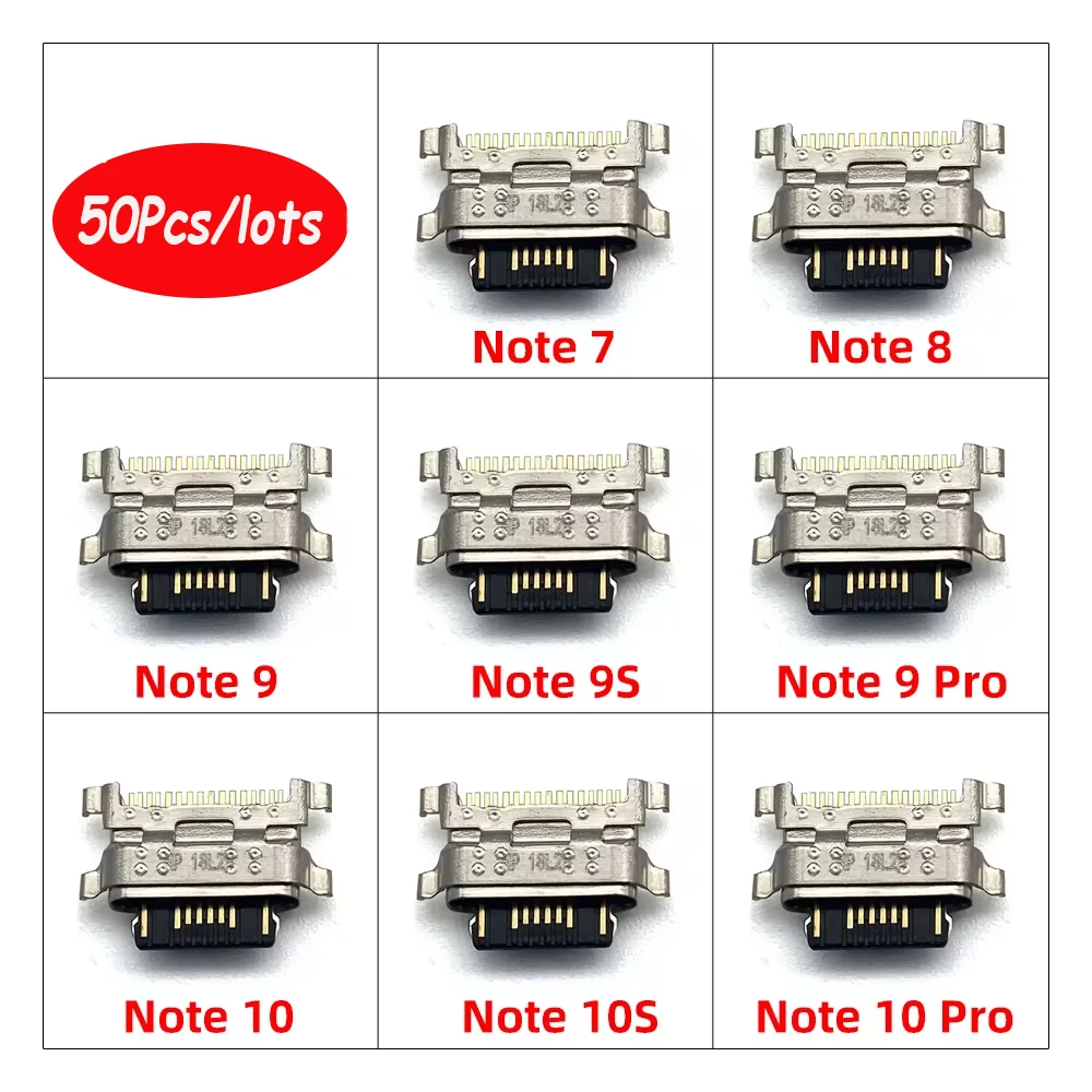50Pcs,For Xiaomi Redmi Note 7 8T 9 9S 9T 10 10S 11 12 Pro 4G 5G Micro USB Jack Charging Socket Charger Port Plug Dock Connector
50Pcs,For Xiaomi Redmi Note 7 8T 9 9S 9T 10 10S 11 12 Pro 4G 5G Micro USB Jack Charging Socket Charger Port Plug Dock Connector
