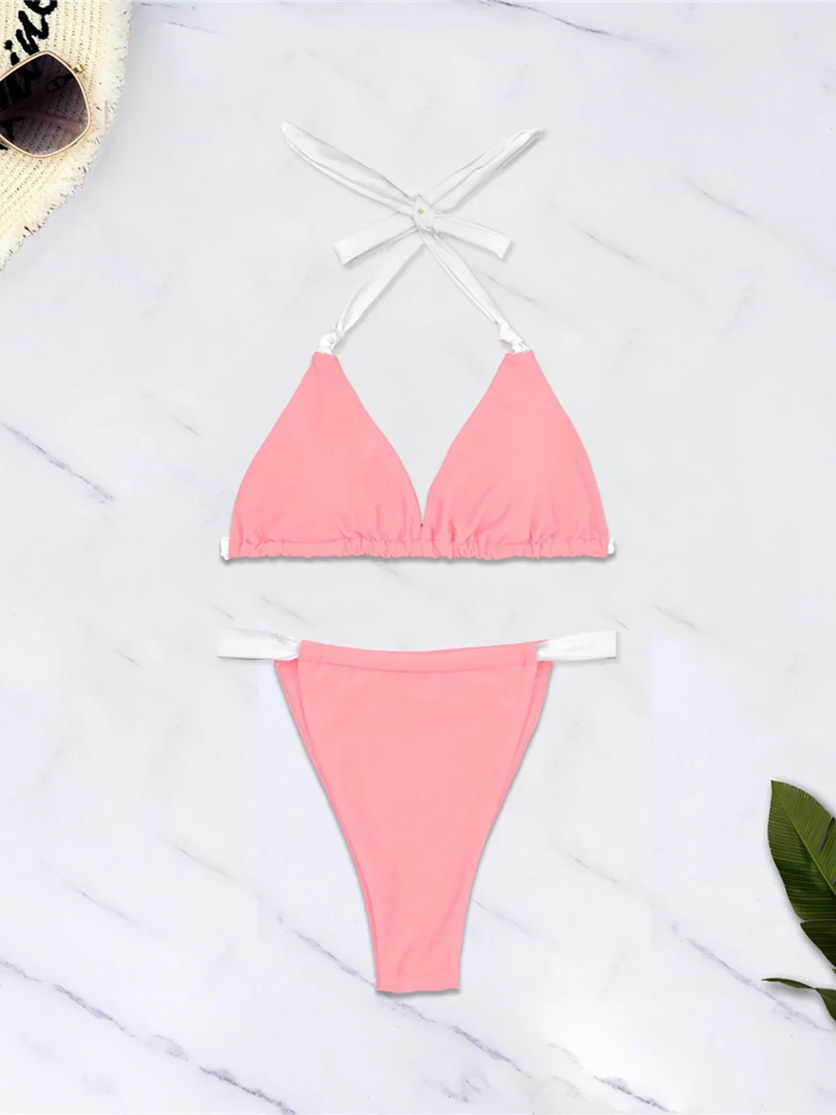 S - XL New Halter High Leg Cut Padded Bikini Women Swimwear Female Swimsuit Two-pieces Bikini set Bather Bathing Suit Swim K6243
S - XL New Halter High Leg Cut Padded Bikini Women Swimwear Female Swimsuit Two-pieces Bikini set Bather Bathing Suit Swim K6243