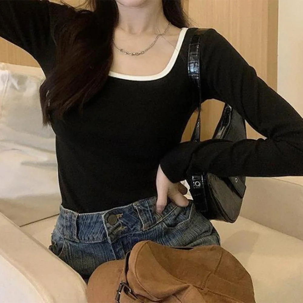 Lightweight warm flocked long sleeve T shirt square neckline polyester fabric suitable for spring summer autumn winter
Lightweight warm flocked long sleeve T shirt square neckline polyester fabric suitable for spring summer autumn winter