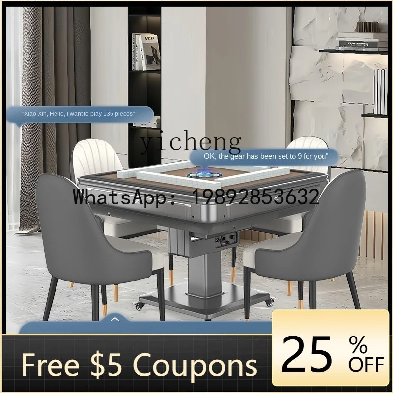 Умный складной обогреваемый бесшумный стол ABB с четырьмя конфорками для обеденной зоны и маджонга, двойного назначения
Умный складной обогреваемый бесшумный стол ABB с четырьмя конфорками для обеденной зоны и маджонга, двойного назначения