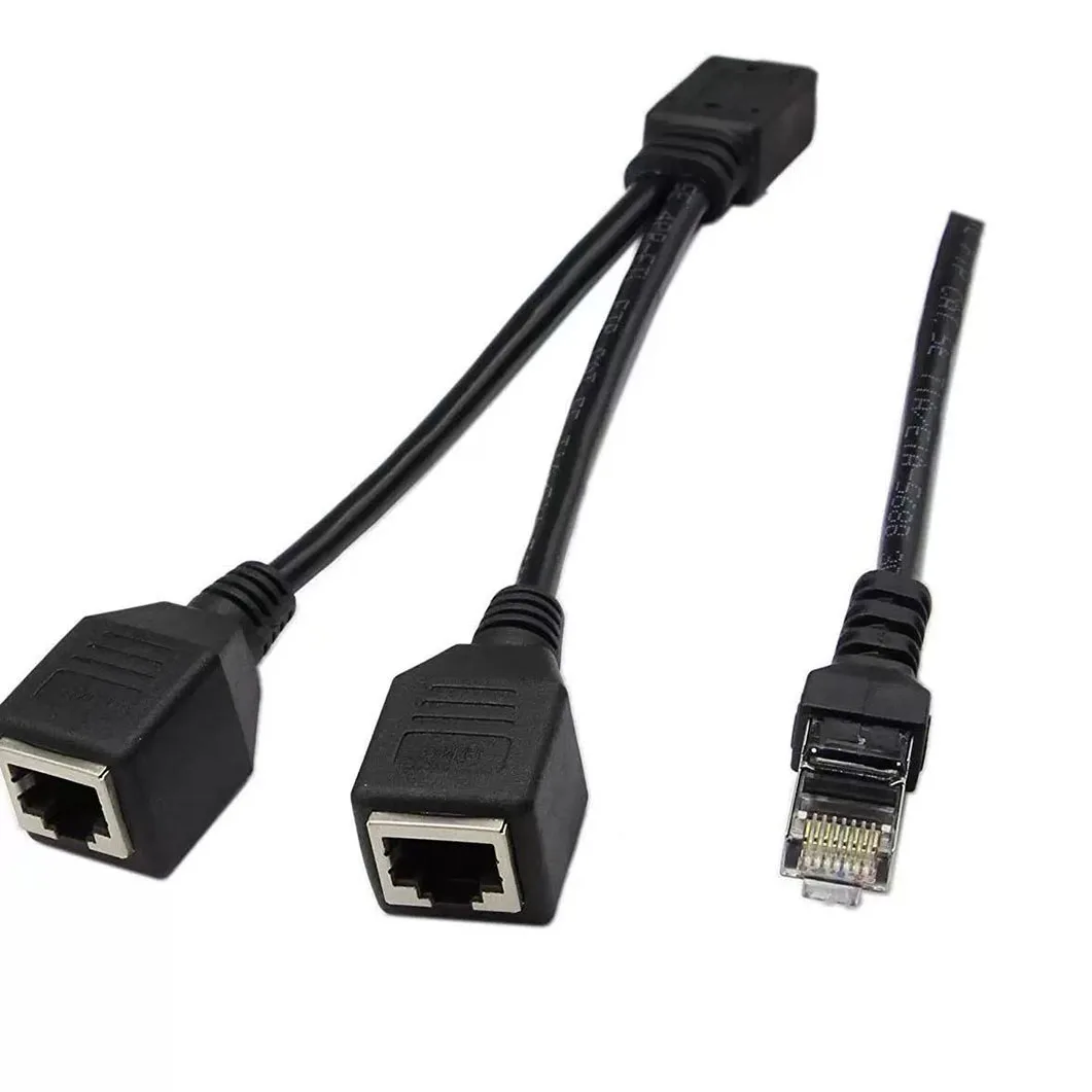 RJ45 Ethernet Extension Cable Rj45 Ethernet Lan Patch Network Cable Adapter For PC Laptop RJ45 Splitter 2 in1 Cord
RJ45 Ethernet Extension Cable Rj45 Ethernet Lan Patch Network Cable Adapter For PC Laptop RJ45 Splitter 2 in1 Cord