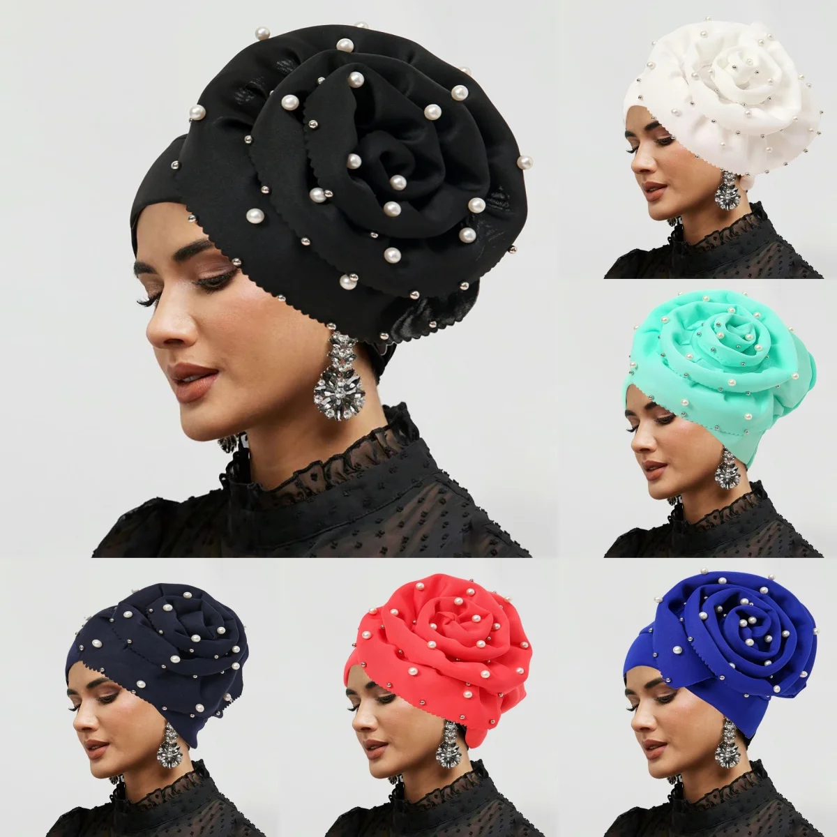 New Feather Flower Turban Bonnet for Women Muslim Hijab Headscarf Caps Wedding Party Headwear Turbante Mujer African Headtie
New Feather Flower Turban Bonnet for Women Muslim Hijab Headscarf Caps Wedding Party Headwear Turbante Mujer African Headtie