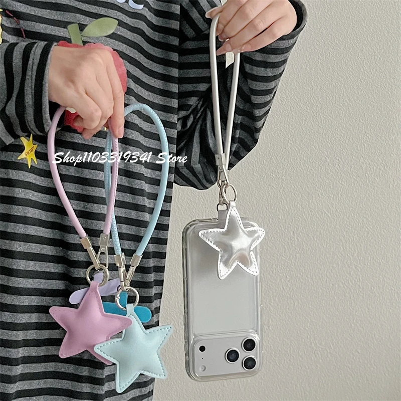 Fashionable Leather Mobile Phone Lanyard, Short Wrist Strap, Cute Leather Star, Universal Pendant, Anti-Loss Strap,Phone Charm
Fashionable Leather Mobile Phone Lanyard, Short Wrist Strap, Cute Leather Star, Universal Pendant, Anti-Loss Strap,Phone Charm