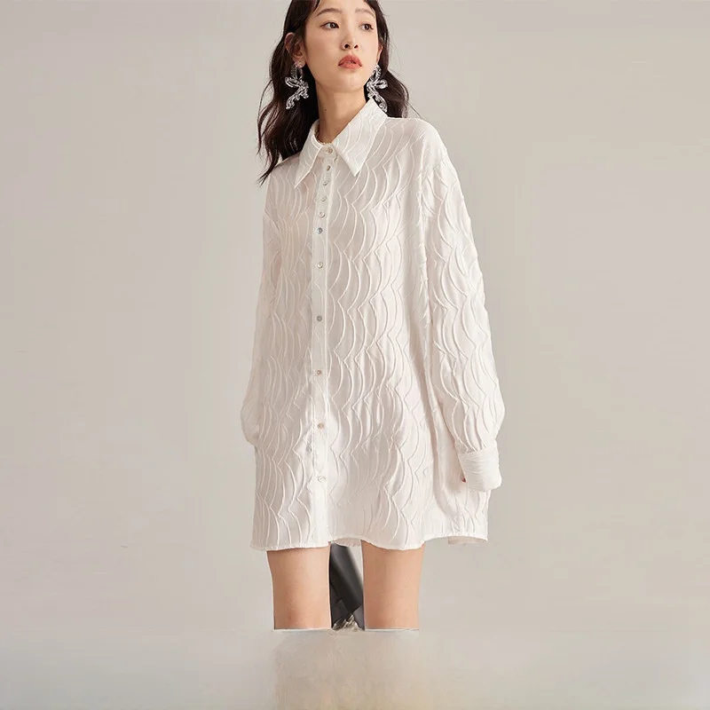 Uare Original Design Long Sve White irt Women's Design Sensation Long Top Commute Sle Collar Button Detail
Uare Original Design Long Sve White irt Women's Design Sensation Long Top Commute Sle Collar Button Detail