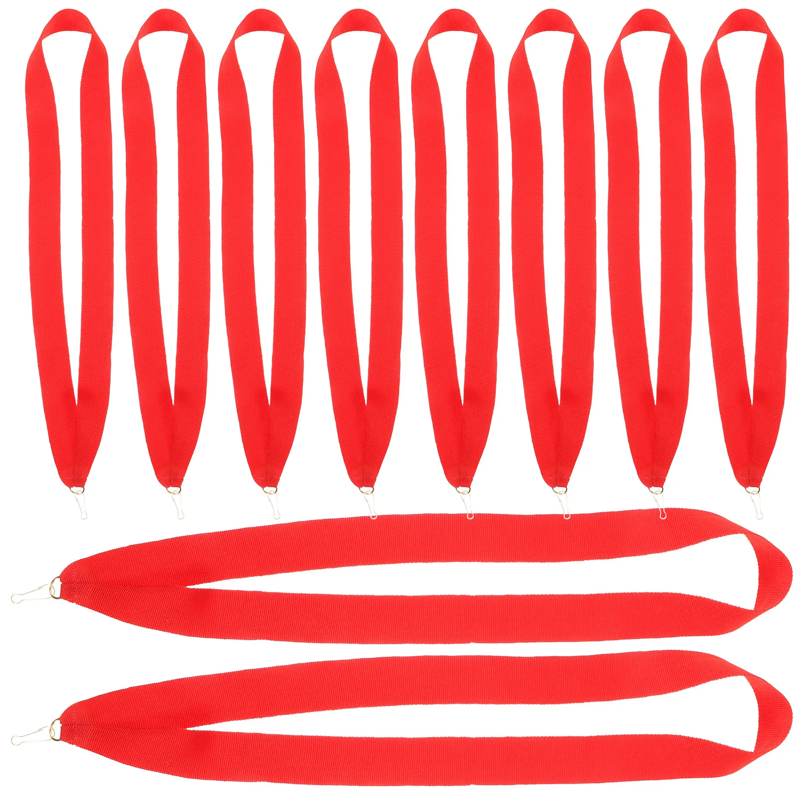 10pcs Medal Ribbons Polyester Award Neck Lanyards Red Triangle Straps for Sports Competitions School Events Hanging Medals Team
10pcs Medal Ribbons Polyester Award Neck Lanyards Red Triangle Straps for Sports Competitions School Events Hanging Medals Team