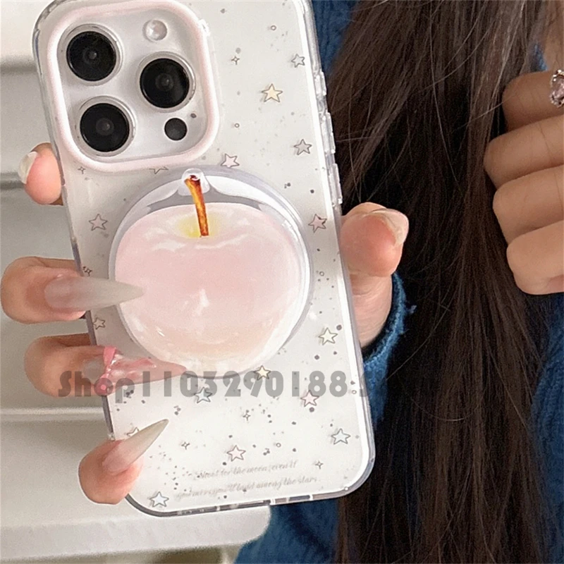 Korean Cute Pink Apple Magnetic Holder Phone Grip Tok Griptok Phone Stand Holder Support For iPhone 16 For Pad Magsafe Smart Tok
Korean Cute Pink Apple Magnetic Holder Phone Grip Tok Griptok Phone Stand Holder Support For iPhone 16 For Pad Magsafe Smart Tok