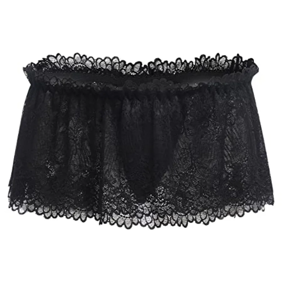 ABAFIP Men Crossdressing Sissy Lace Lingerie Skirted Panties Low Waist Mesh Sheer G-string Briefs Bikini Underwear
ABAFIP Men Crossdressing Sissy Lace Lingerie Skirted Panties Low Waist Mesh Sheer G-string Briefs Bikini Underwear