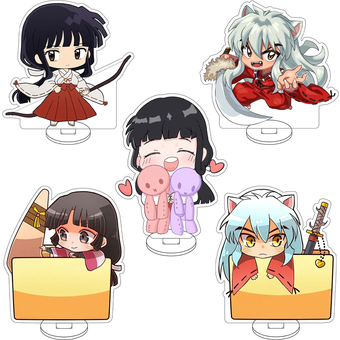 10CM Anime Inuyasha Cos Sesshoumaru Higurashi Kagome Moroha Kirara Shippou Naraku Figure Acrylic Stand Cute Ornaments Gifts
10CM Anime Inuyasha Cos Sesshoumaru Higurashi Kagome Moroha Kirara Shippou Naraku Figure Acrylic Stand Cute Ornaments Gifts