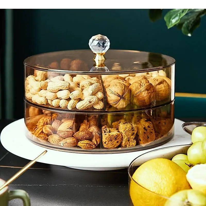 Plastic Fruit Trays Multi Grid Nuts Dried Storage with Lids Sugar Boxes Household Snack Candy Containers Decoration
Plastic Fruit Trays Multi Grid Nuts Dried Storage with Lids Sugar Boxes Household Snack Candy Containers Decoration