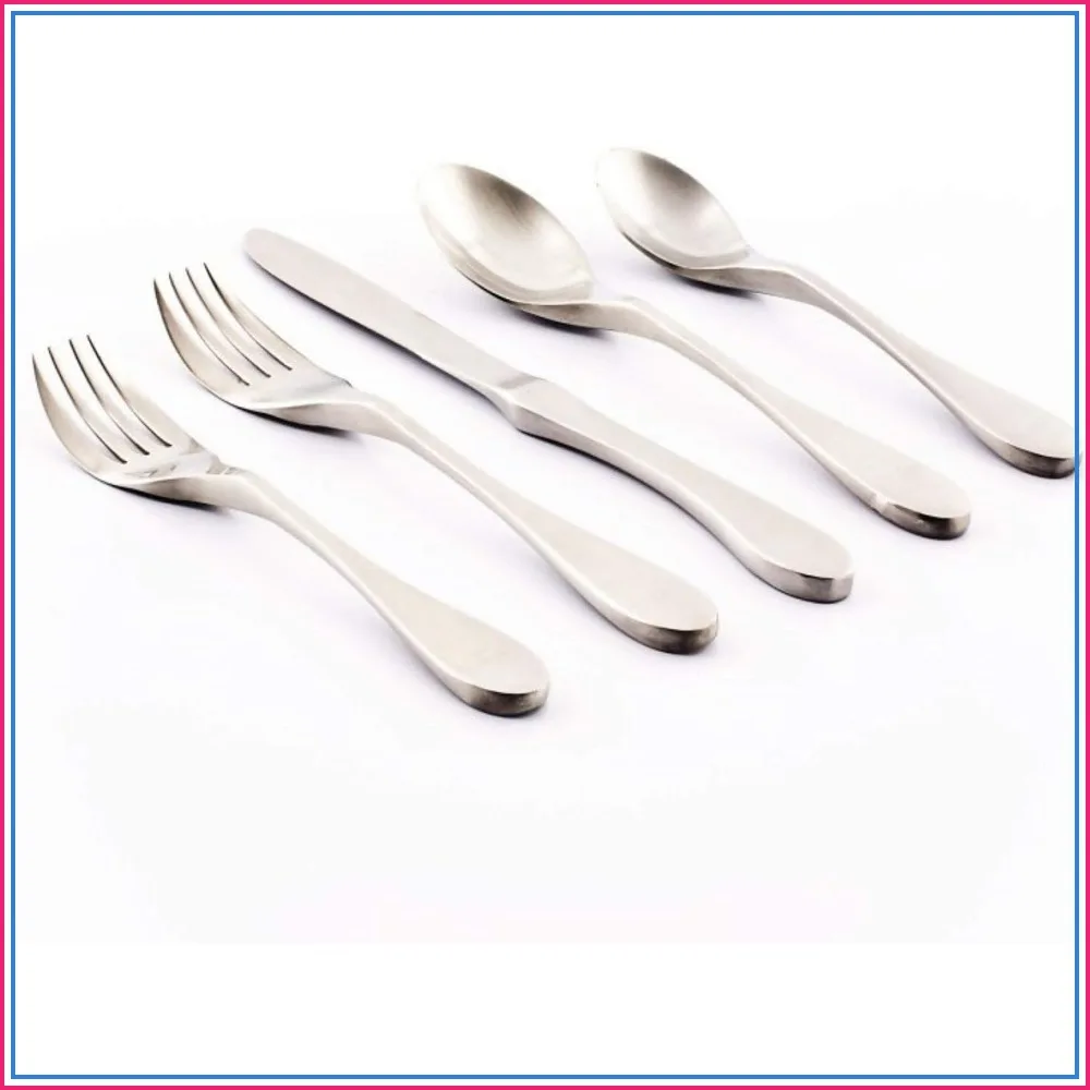 Matte 20-Piece Flatware Set, Silver - Knork
Matte 20-Piece Flatware Set, Silver - Knork