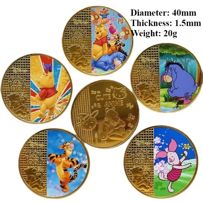 Disney Pooh Bear Commemorative Coin Decoration Anime Action Figures Cute Piglet Q Figurals Souvenir Coin Children Birthday Gifts
Disney Pooh Bear Commemorative Coin Decoration Anime Action Figures Cute Piglet Q Figurals Souvenir Coin Children Birthday Gifts