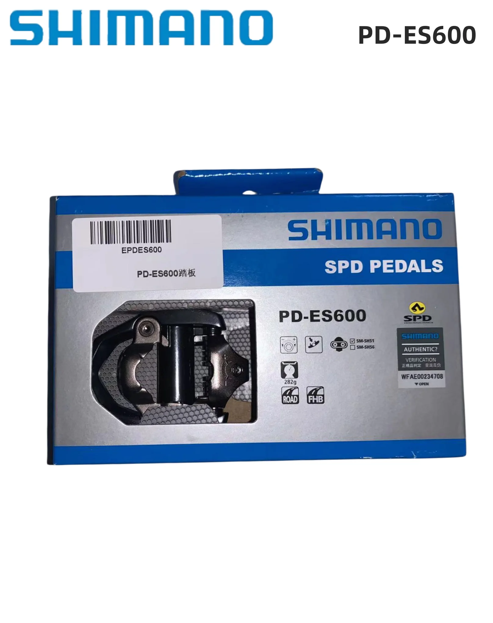 SHIMANO PD-ES600 Педали SPD для шоссейного велосипеда Педаль с самоблокировкой и шипами SH51 Оригинальные педали Shimano
SHIMANO PD-ES600 Педали SPD для шоссейного велосипеда Педаль с самоблокировкой и шипами SH51 Оригинальные педали Shimano