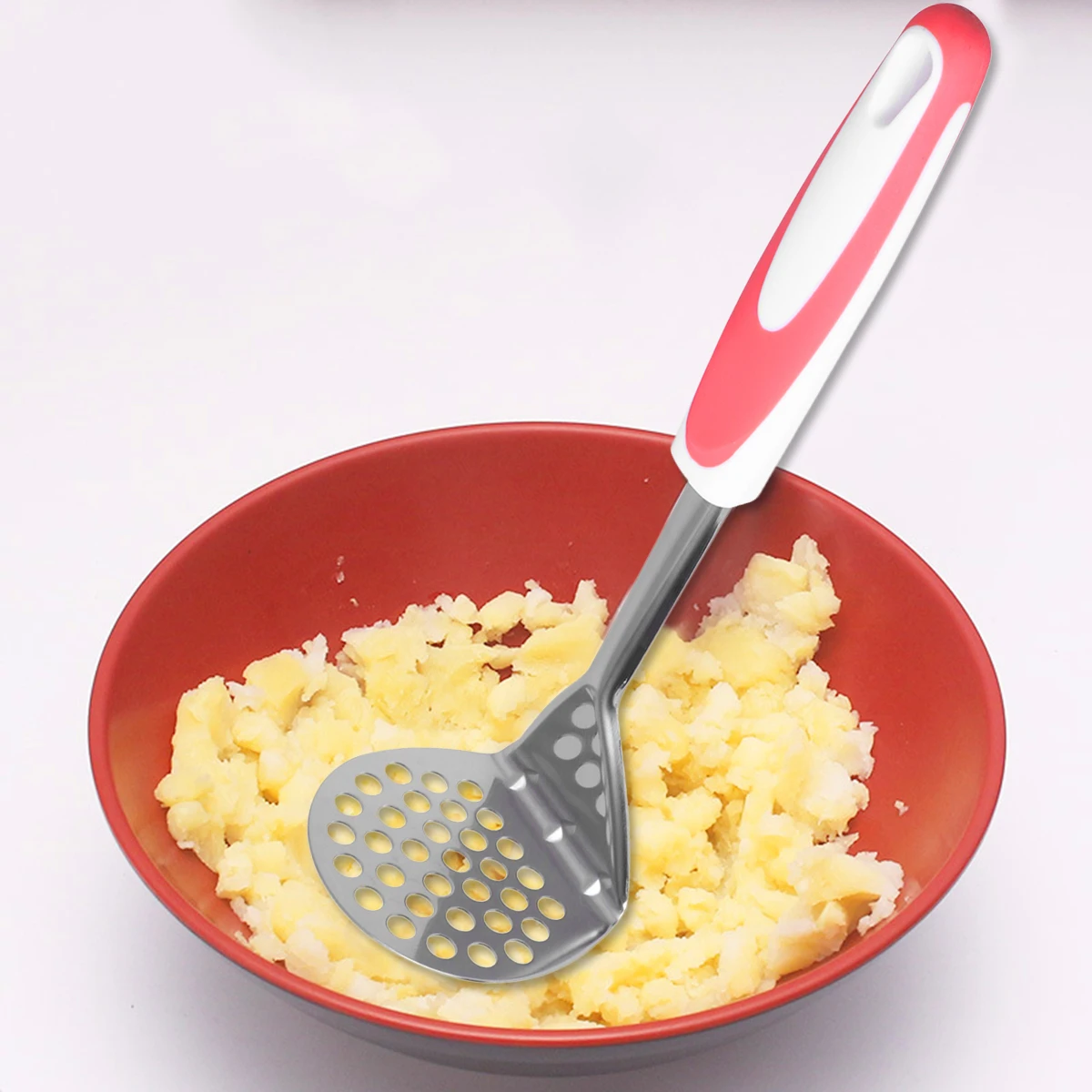 Potato Ricer Vegetable Masher Fruit Smasher Stainless Steel Food Press Kitchen Gadget For Pumpkins Carrots Potatoes Daily Use
Potato Ricer Vegetable Masher Fruit Smasher Stainless Steel Food Press Kitchen Gadget For Pumpkins Carrots Potatoes Daily Use