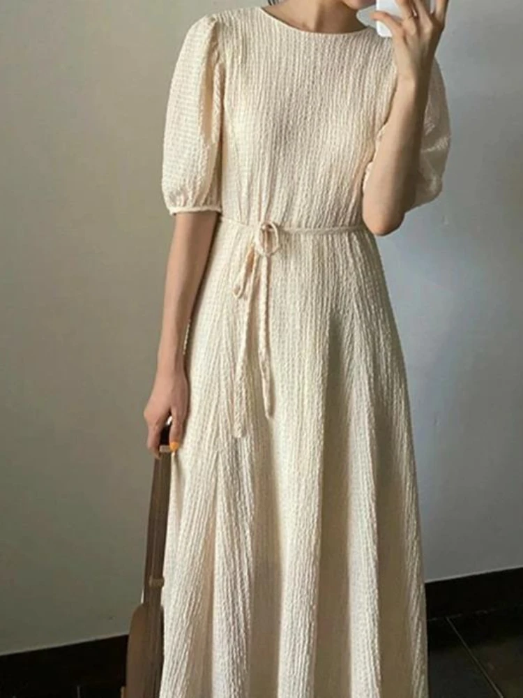 Summer Dress Women 2023 New Elegant Fashion Solid Long Dresses Woman Clothing Streetwear O-Neck Short Sleeve LOOSE Vintage Robe
Summer Dress Women 2023 New Elegant Fashion Solid Long Dresses Woman Clothing Streetwear O-Neck Short Sleeve LOOSE Vintage Robe