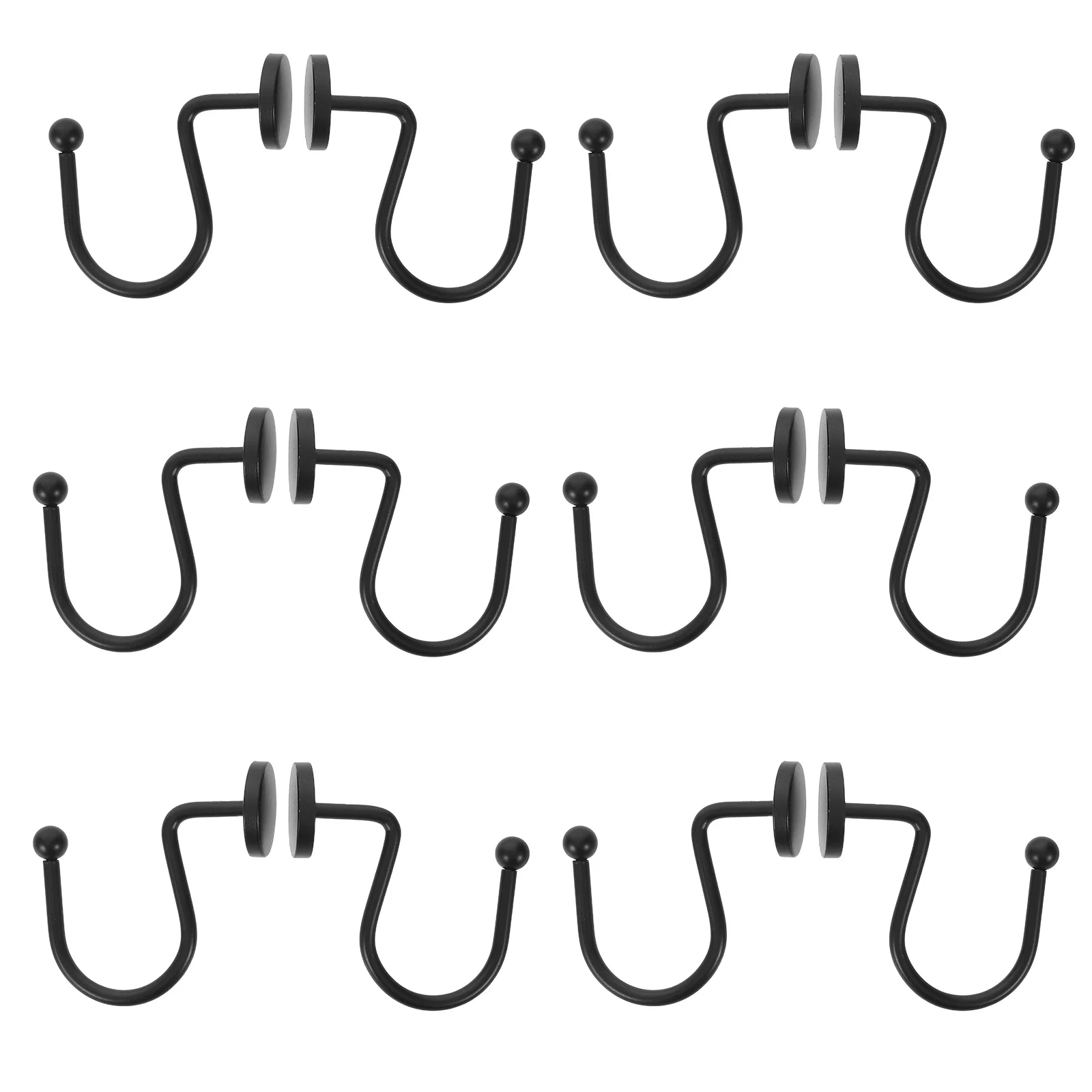 24Pcs Metal Curtain Hooks Black Smooth Round Shower Rings for Bathroom Heavy Duty Drapery Farmhouse Style Curtain Rod Use
24Pcs Metal Curtain Hooks Black Smooth Round Shower Rings for Bathroom Heavy Duty Drapery Farmhouse Style Curtain Rod Use