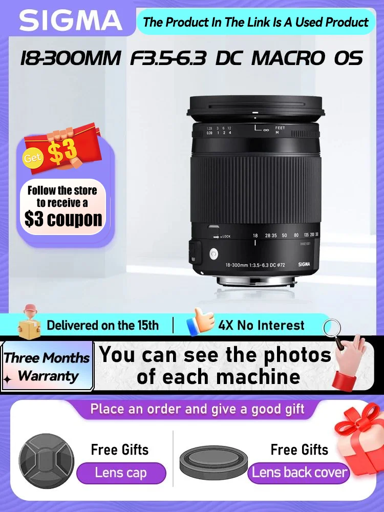 Sigma 18-300 мм F3.5-6.3 DC MACRO OS HSM APS-C широкоугольный зум цифровой SLR объектив для камеры Canon 6D II Nikon 18 300 3,5-6,3 (б/у)
Sigma 18-300 мм F3.5-6.3 DC MACRO OS HSM APS-C широкоугольный зум цифровой SLR объектив для камеры Canon 6D II Nikon 18 300 3,5-6,3 (б/у)