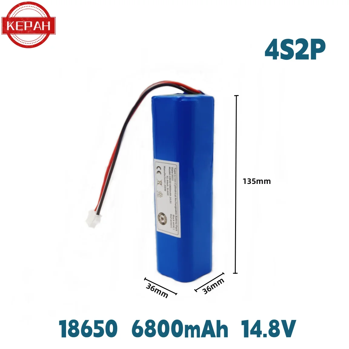 Mijia rechargeable robot vacuum cleaner lithium-ion battery, Pro M9 Pro M8 Pro M7R1, 14.4v, 6800mAh, 18650m26,4s2p
Mijia rechargeable robot vacuum cleaner lithium-ion battery, Pro M9 Pro M8 Pro M7R1, 14.4v, 6800mAh, 18650m26,4s2p