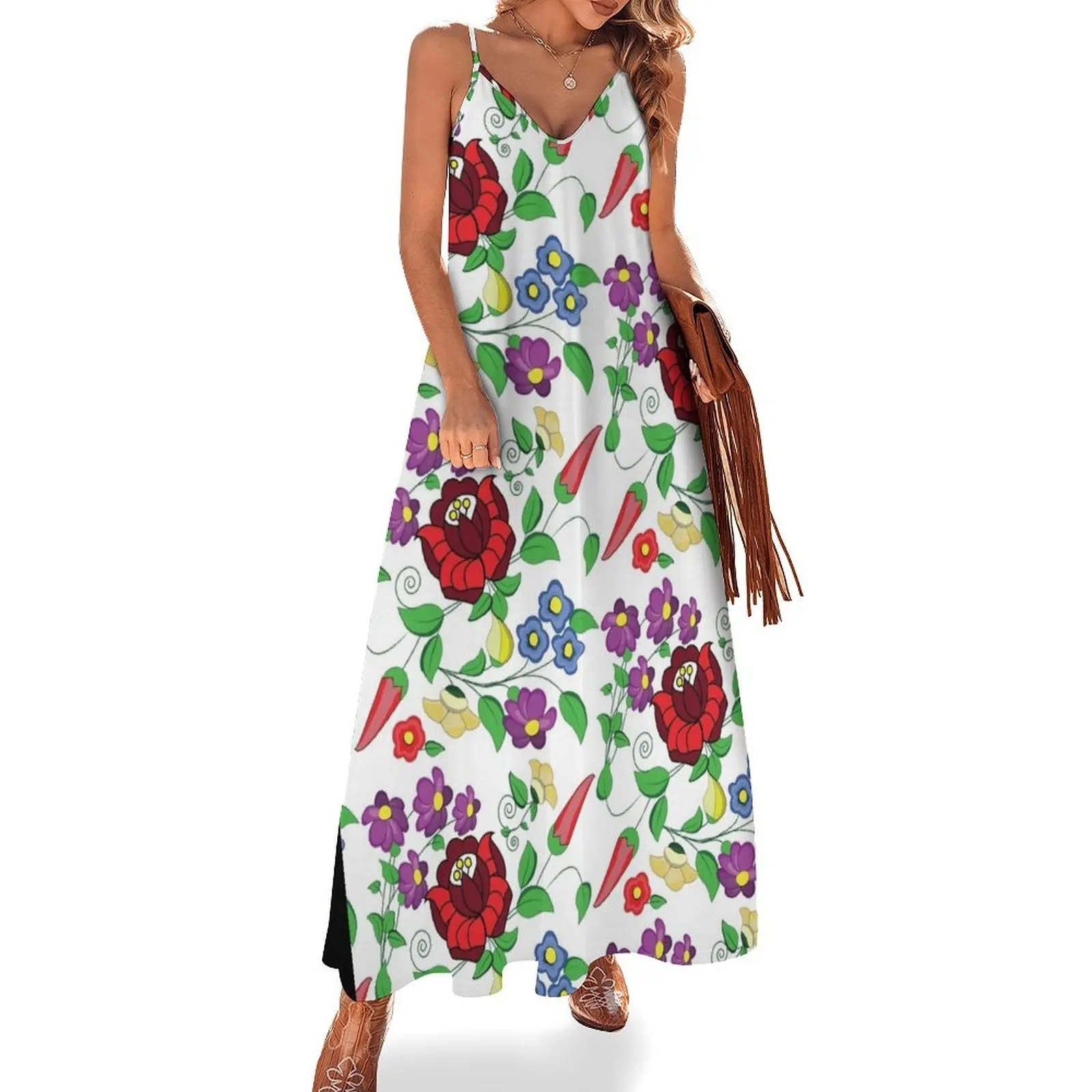 Hungarian folk art motifs folk floral from kalocsa Sleeveless Dress long dress women evening dresses luxury 2024 Dress
Hungarian folk art motifs folk floral from kalocsa Sleeveless Dress long dress women evening dresses luxury 2024 Dress