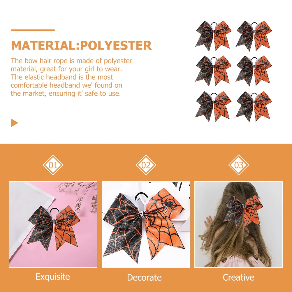 6 Pcs Bow Tie Halloween Hair Ropes Ties Girls Accessories Ponytail Holders Elasticity for Bands
6 Pcs Bow Tie Halloween Hair Ropes Ties Girls Accessories Ponytail Holders Elasticity for Bands