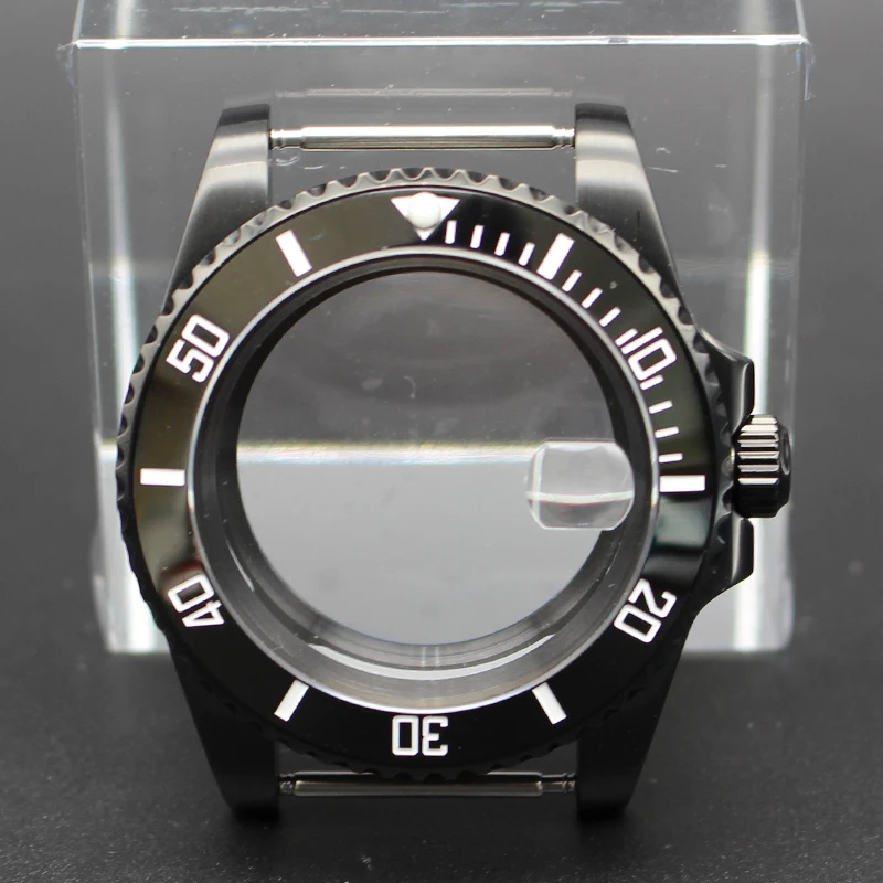 40mm PVD Black NH35 Watch Case Sapphire Crystal For SUB Seiko NH34 NH35 NH36 NH38 ETA 2824 Miyota 8215 Movement 20ATM Waterproof
40mm PVD Black NH35 Watch Case Sapphire Crystal For SUB Seiko NH34 NH35 NH36 NH38 ETA 2824 Miyota 8215 Movement 20ATM Waterproof