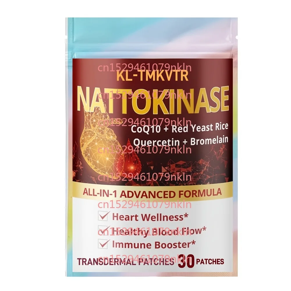 30 Patches Nattokinase Transdermal Patches with CoQ10 Red Yeast Rice Quercetin Bromelain - Immune Booster
30 Patches Nattokinase Transdermal Patches with CoQ10 Red Yeast Rice Quercetin Bromelain - Immune Booster