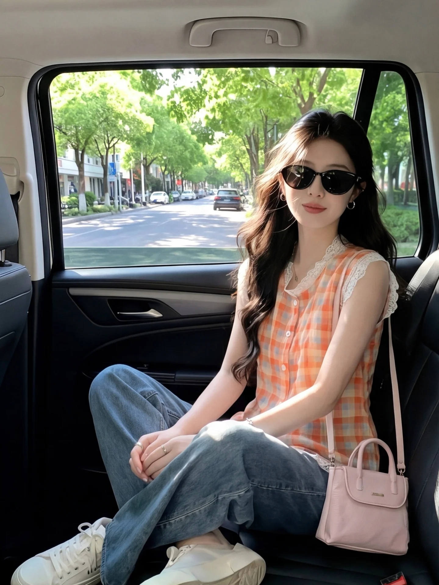 Trendy Lace Trimmed Plaid Sleeveless Short Shirt Women's Summer New Style Elegant Single Button Doll Shirt Top
Trendy Lace Trimmed Plaid Sleeveless Short Shirt Women's Summer New Style Elegant Single Button Doll Shirt Top