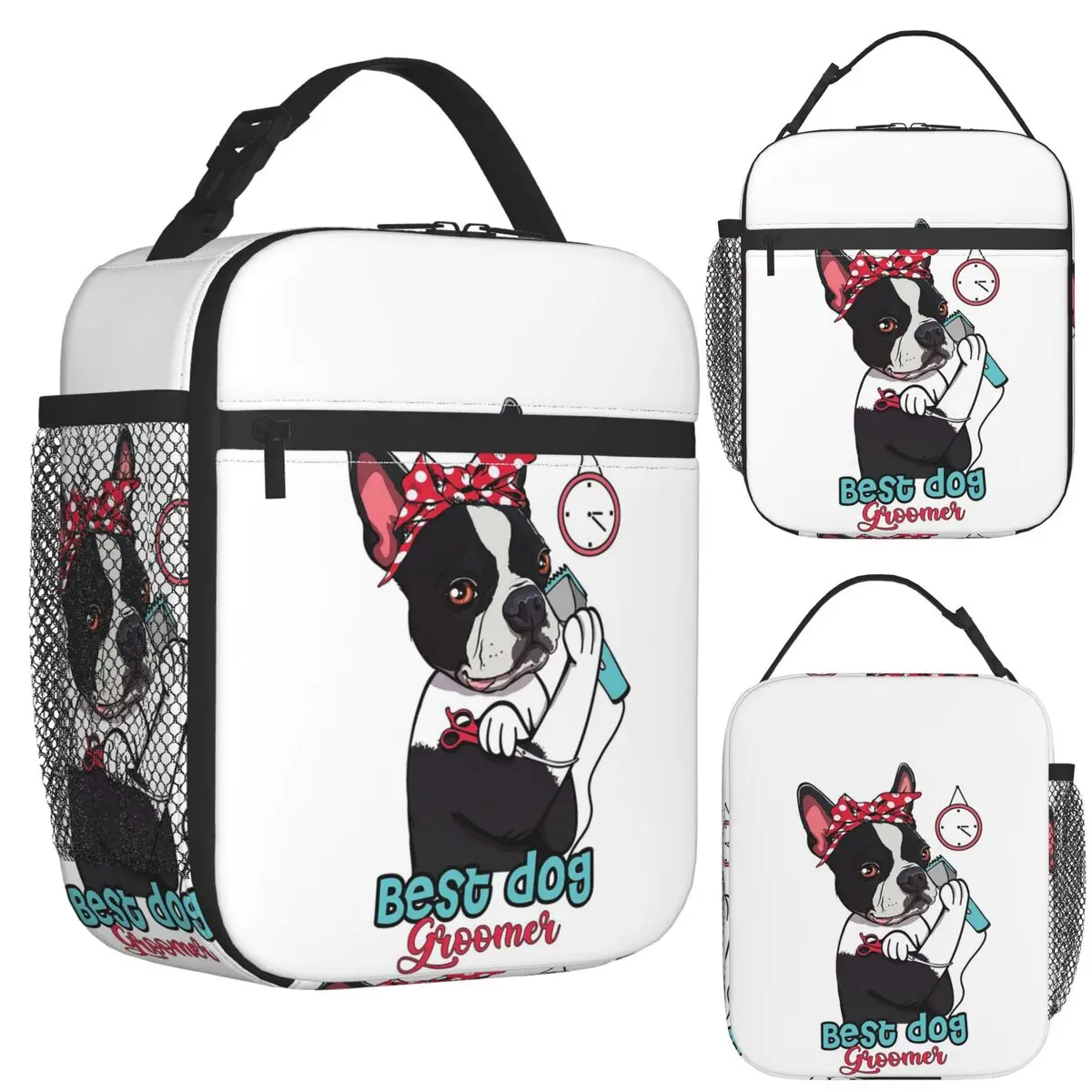 Cute Dog Groomer Dog Grooming Insulated Lunch Bag for School Picnic Storage Food Boxes Container Cooler Thermal Lunch Box Tote
Cute Dog Groomer Dog Grooming Insulated Lunch Bag for School Picnic Storage Food Boxes Container Cooler Thermal Lunch Box Tote