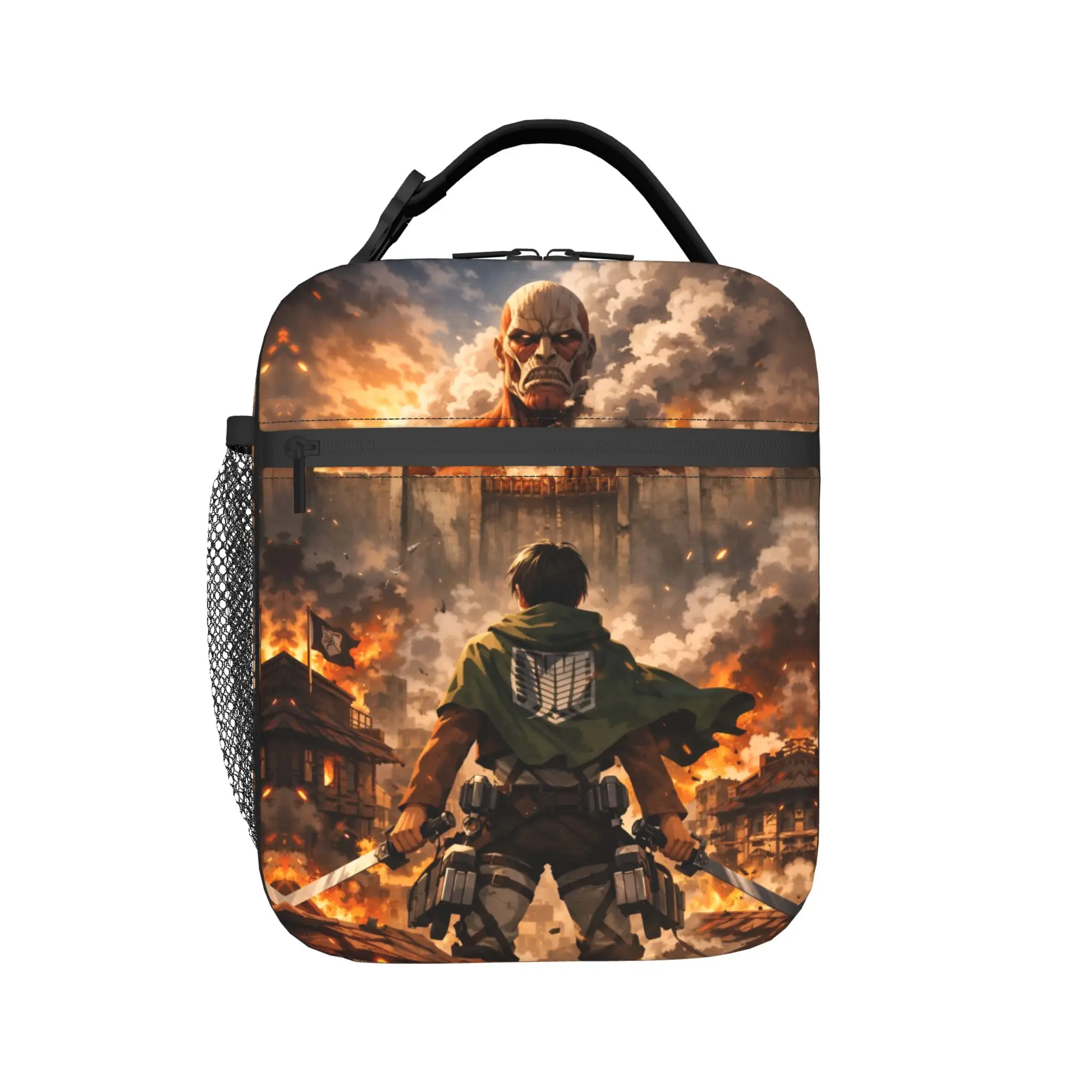 Custom Attack On Titans Insulated Lunch Bag for Women Men Resuable Manga Cooler Thermal Bento Box Office Picnic Travel
Custom Attack On Titans Insulated Lunch Bag for Women Men Resuable Manga Cooler Thermal Bento Box Office Picnic Travel