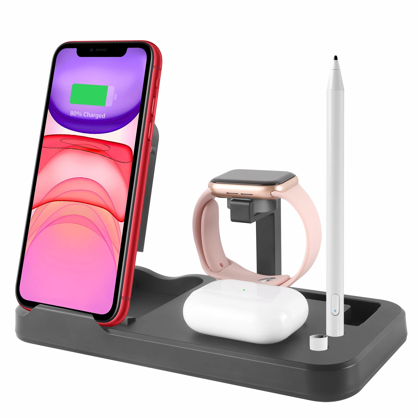 4-in-1 Wireless Charging Pads, Foldable Portable Fast Charging, Compatible with Samsung iPhone AirPods iWatch
4-in-1 Wireless Charging Pads, Foldable Portable Fast Charging, Compatible with Samsung iPhone AirPods iWatch