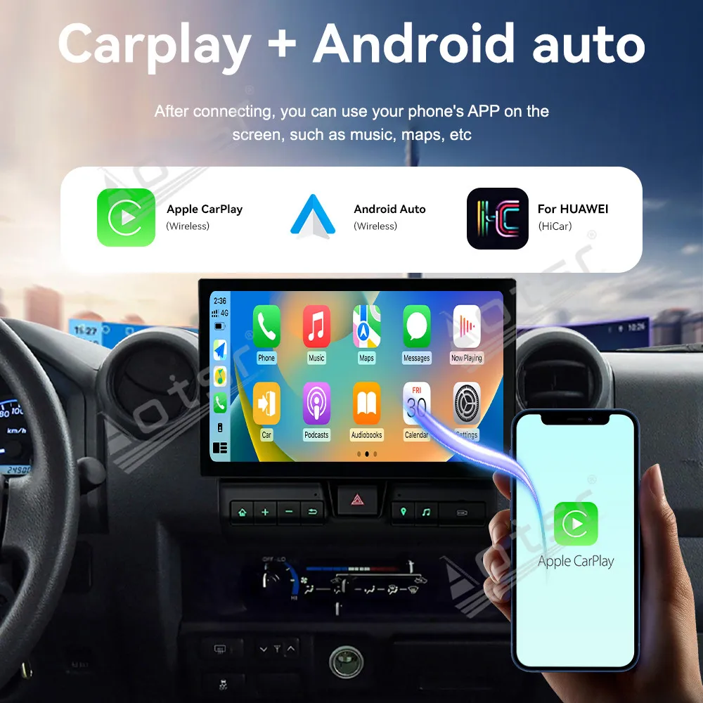 Автомагнитола с CarPlay, GPS-навигацией, 11,6-дюймовым экраном, Android 13 для Toyota Land Cruiser LC79 2007-2014, головное устройство, стерео, мультимедийный плеер
Автомагнитола с CarPlay, GPS-навигацией, 11,6-дюймовым экраном, Android 13 для Toyota Land Cruiser LC79 2007-2014, головное устройство, стерео, мультимедийный плеер
