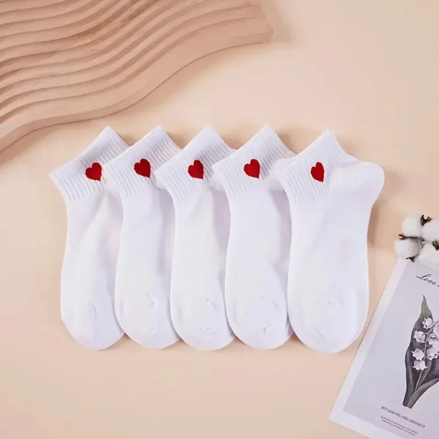 15 Pairs of White Heart-shaped Socks with Heart-shaped Design, Suitable for Football Sports, Suitable for Autumn and Winter Wear
15 Pairs of White Heart-shaped Socks with Heart-shaped Design, Suitable for Football Sports, Suitable for Autumn and Winter Wear