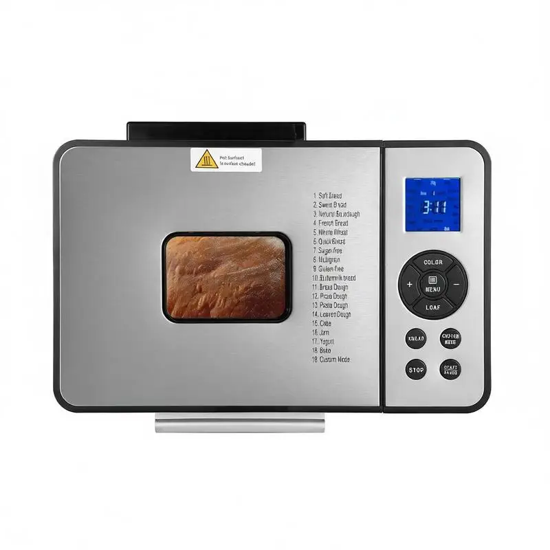 Bread Maker, 19-in-1 2LB Dough Machine, Nonstick Ceramic Pan Automatic Breadmaker with Gluten Free Setting, Whole Wheat Bread Making, Digital, Programmable, 3 Loaf Sizes, 3 Crust Colors
Bread Maker, 19-in-1 2LB Dough Machine, Nonstick Ceramic Pan Automatic Breadmaker with Gluten Free Setting, Whole Wheat Bread Making, Digital, Programmable, 3 Loaf Sizes, 3 Crust Colors