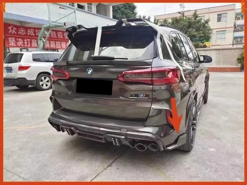 For BMW X5 G05 X5M F95 Real Dry Carbon Fiber Car Rear Side Splitters rear corner trim Bumper Diffuser Accessories 2019+
For BMW X5 G05 X5M F95 Real Dry Carbon Fiber Car Rear Side Splitters rear corner trim Bumper Diffuser Accessories 2019+