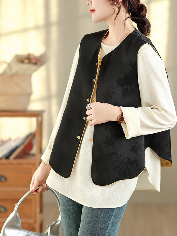 Новый китайский национальный тренд, женский жилет с вышивкой, осень-зима 2025 года, новый двусторонний топ в стиле ретро с волнистыми плечами
Новый китайский национальный тренд, женский жилет с вышивкой, осень-зима 2025 года, новый двусторонний топ в стиле ретро с волнистыми плечами