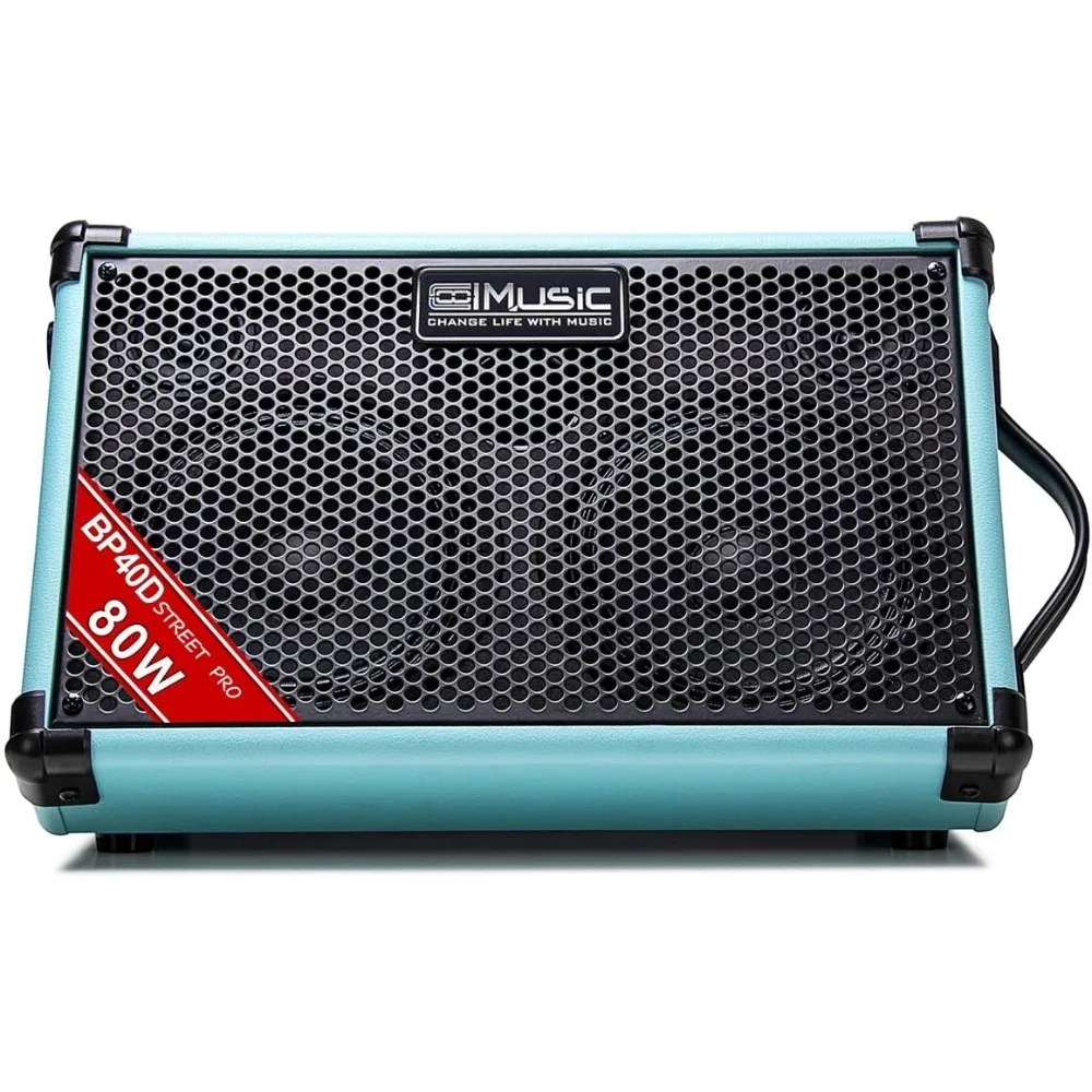 Усилитель для акустической гитары с питанием — портативный Bluetooth-динамик, 80 Вт, с аккумулятором и эффектом задержки хору в реверберации
Усилитель для акустической гитары с питанием — портативный Bluetooth-динамик, 80 Вт, с аккумулятором и эффектом задержки хору в реверберации