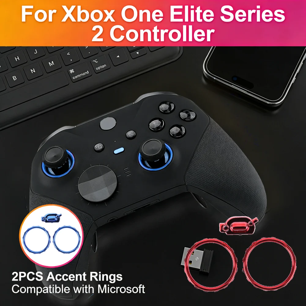 Accent Rings Accessories with Screwdriver Accent Rings Replacement Kit Accent Rings for Xbox One Elite Series 2 Game Controller
Accent Rings Accessories with Screwdriver Accent Rings Replacement Kit Accent Rings for Xbox One Elite Series 2 Game Controller