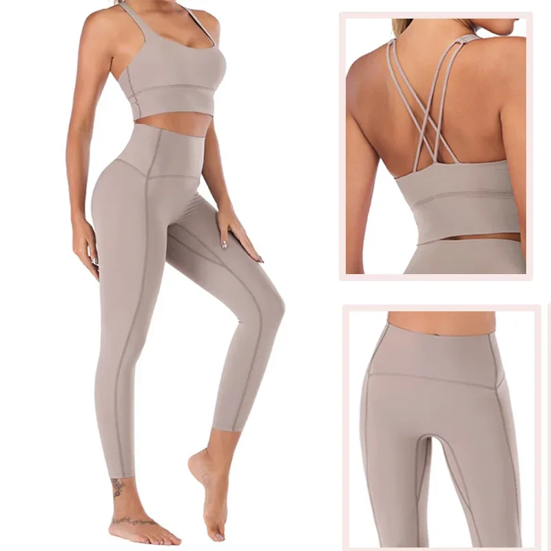 Naked-Feel Yoga Set Yoga Leggings Set Women Fitness Suit For Yoga Clothes High Waist Gym Workout Sportswear Gym Sports Clothing
Naked-Feel Yoga Set Yoga Leggings Set Women Fitness Suit For Yoga Clothes High Waist Gym Workout Sportswear Gym Sports Clothing