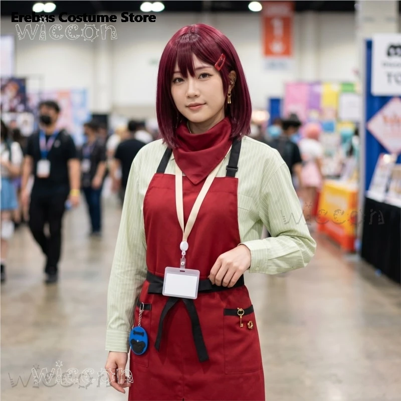 Anime Cosplay Costumes Smoking Behind The Supermarket Tayama Yamada Red Apron + Shirt + Headscarf + Hair Clip + Work Card Full S
Anime Cosplay Costumes Smoking Behind The Supermarket Tayama Yamada Red Apron + Shirt + Headscarf + Hair Clip + Work Card Full S