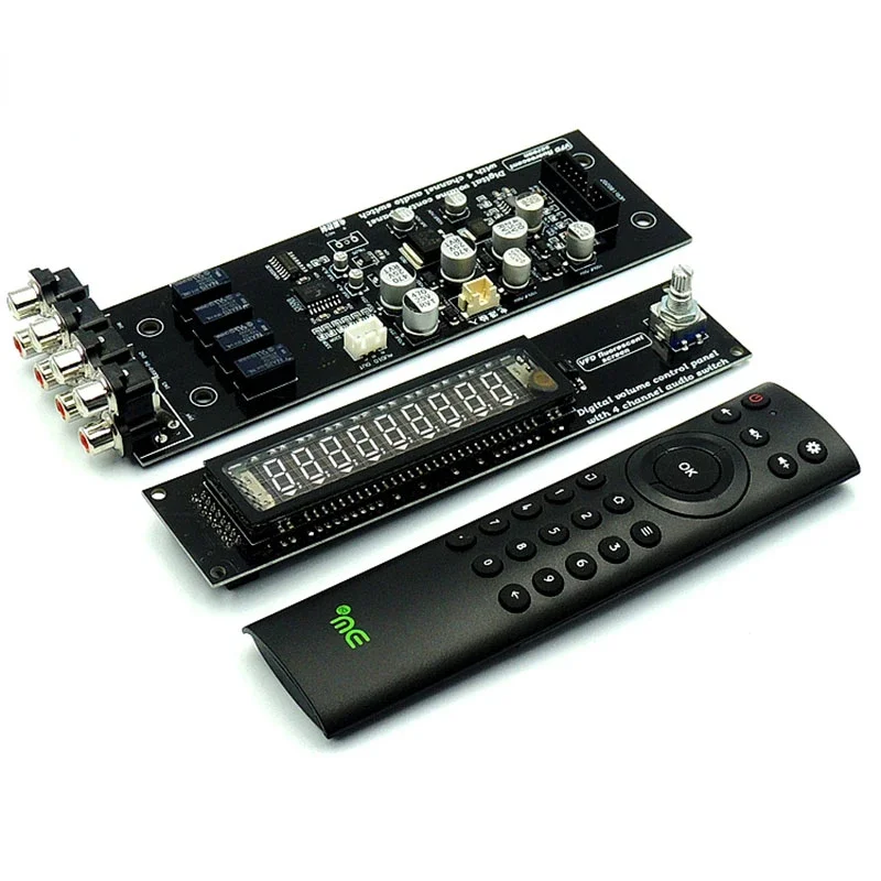 Цифровой регулятор громкости с дисплеем DLHiFi VFD, HiFi фронтальная плата переключения 4-канального источника звука с дистанционным управлением для лампового усилителя DAC
Цифровой регулятор громкости с дисплеем DLHiFi VFD, HiFi фронтальная плата переключения 4-канального источника звука с дистанционным управлением для лампового усилителя DAC