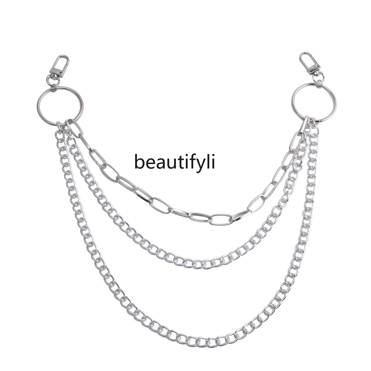 European and American new u-shaped personalized versatile body chain, simple multi-layer chain waist chain
European and American new u-shaped personalized versatile body chain, simple multi-layer chain waist chain