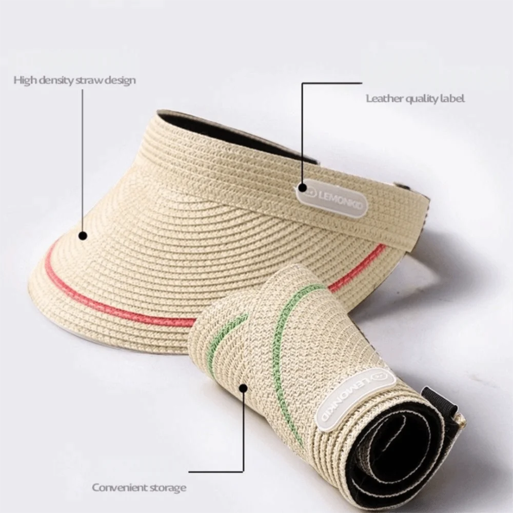 Lightweight Bare Top Sunshade Cap Sun Protection UPF2000+ Straw Children's Hat Wide Brim Children's Beach Hat Age 3-10 Years
Lightweight Bare Top Sunshade Cap Sun Protection UPF2000+ Straw Children's Hat Wide Brim Children's Beach Hat Age 3-10 Years