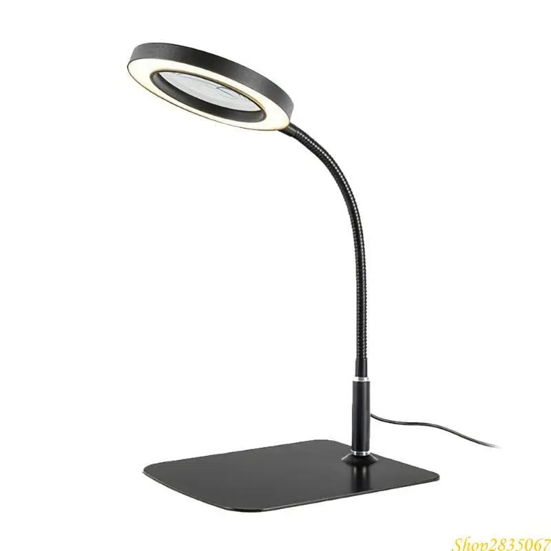 Hand Square Glass Square Lens Glass with LED Light for Home Projects 831F