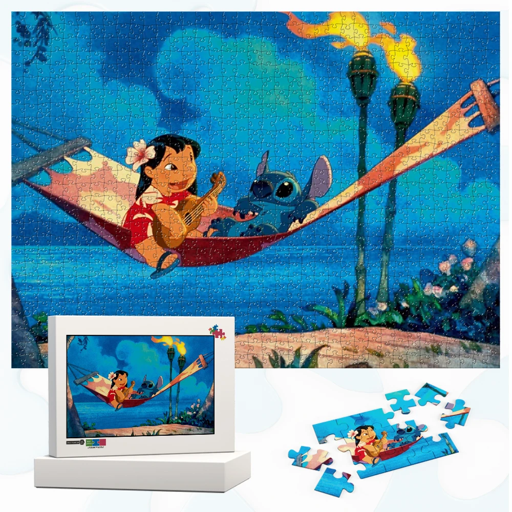 Stitch Lilo Night Cartoon Jigsaw Puzzles Lilo Plays Violin Disney Toys for Children Restless Coconut Tree Torch Cartoon Puzzles
Stitch Lilo Night Cartoon Jigsaw Puzzles Lilo Plays Violin Disney Toys for Children Restless Coconut Tree Torch Cartoon Puzzles