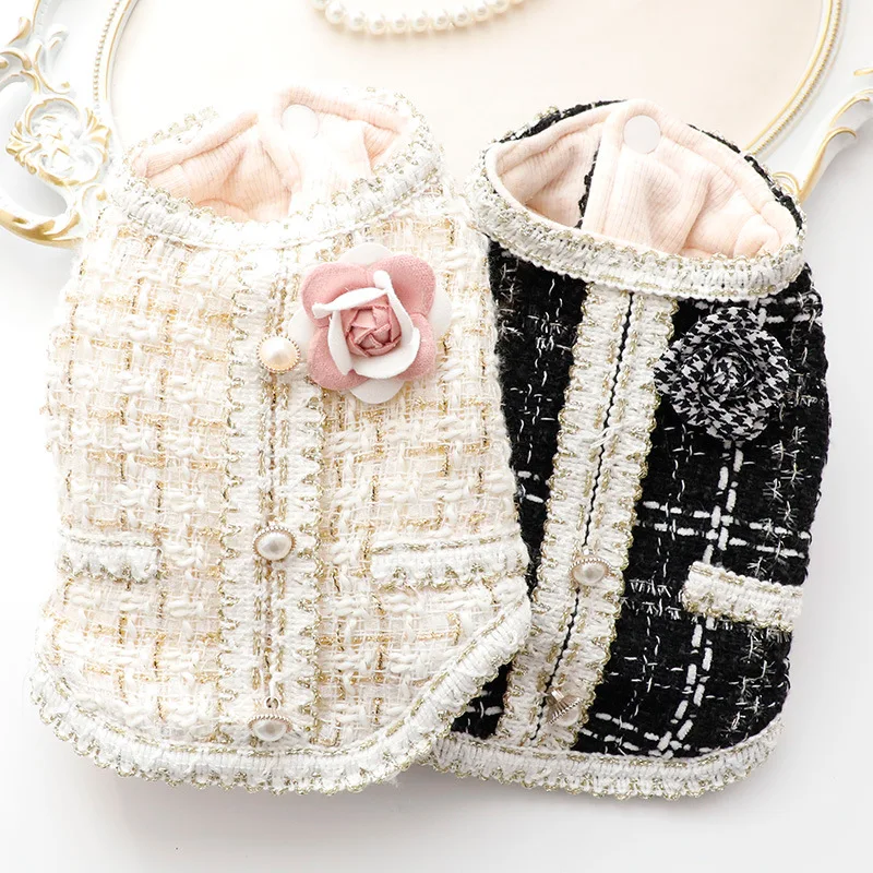 Dog Vest Clothes Winter Clothing Cat Princess Wholesale Small Fragrant Wind Trimmed Cotton Vest Small Puppy Clothes
Dog Vest Clothes Winter Clothing Cat Princess Wholesale Small Fragrant Wind Trimmed Cotton Vest Small Puppy Clothes