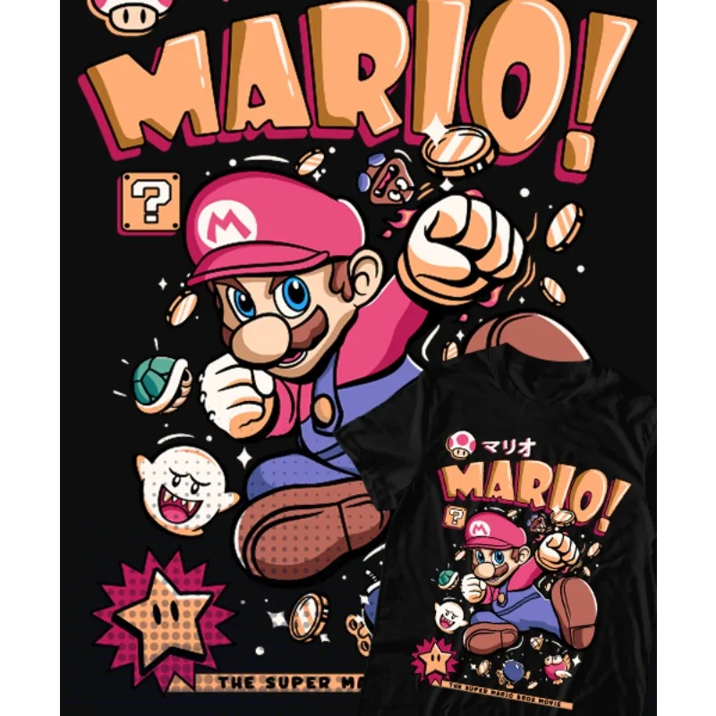 Винтажная футболка из серии Super Mario, новая, высококачественная, хлопковая, свободного кроя, с коротким рукавом, семейная модель, детская, мягкая и удобная.
Винтажная футболка из серии Super Mario, новая, высококачественная, хлопковая, свободного кроя, с коротким рукавом, семейная модель, детская, мягкая и удобная.