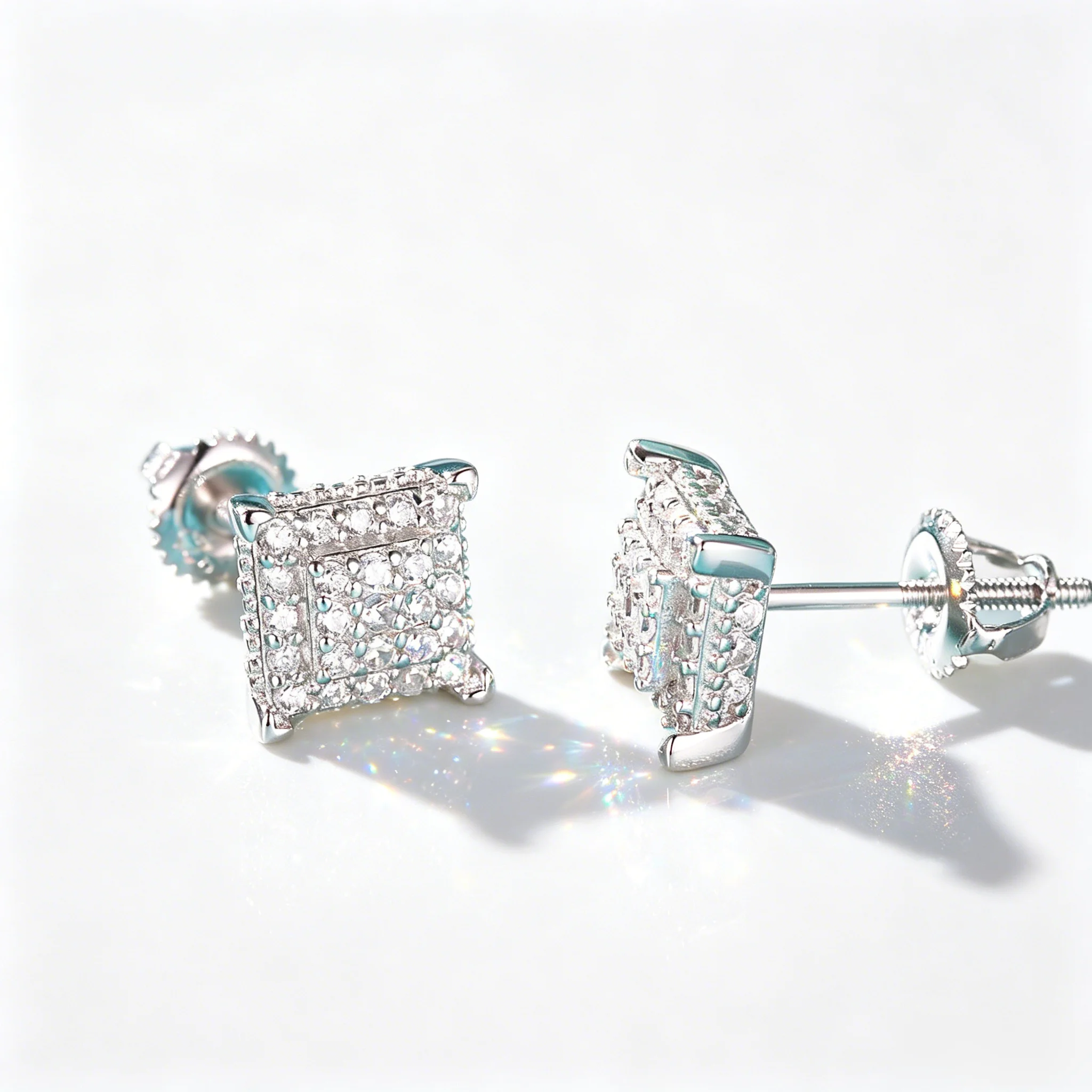 925 Sterling Silver Earring Square Earrings Moissanite Stud Earring for Women with Gra Certificate Engagemet Fashion Jewelry
925 Sterling Silver Earring Square Earrings Moissanite Stud Earring for Women with Gra Certificate Engagemet Fashion Jewelry