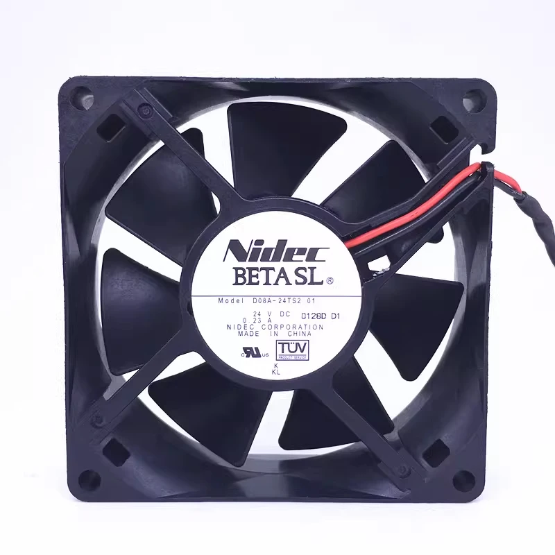 HJY 1 piece Nidec D08A-24TS2 01 DC24V 0.23A 2-wire cooling fan 8025 8cm
HJY 1 piece Nidec D08A-24TS2 01 DC24V 0.23A 2-wire cooling fan 8025 8cm