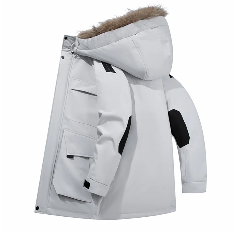 Повседневные мужские теплые куртки на утином пуху с капюшоном, зимняя верхняя одежда 2025 года, ветрозащитное пальто-пуховик со съемным меховым воротником, толстая стеганая одежда
Повседневные мужские теплые куртки на утином пуху с капюшоном, зимняя верхняя одежда 2025 года, ветрозащитное пальто-пуховик со съемным меховым воротником, толстая стеганая одежда